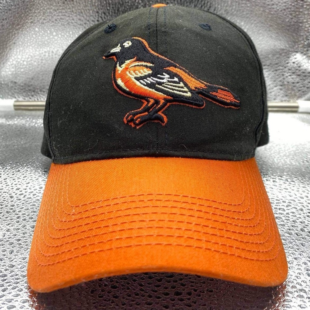 Vintage Baltimore Orioles Outdoor Cap Baseball Hat‎ Men OS Black Snapback MLB